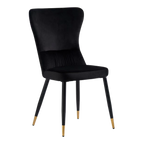 Bello Upholstered Dining Chair – Fabric Seat & Metal Frame