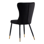 Bello Upholstered Dining Chair – Fabric Seat & Metal Frame