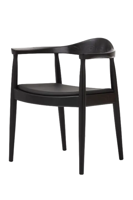 Hans Wegner Round Chair - Black