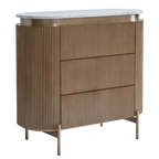 Demarco 3 Drawer Chest - Antique Gold