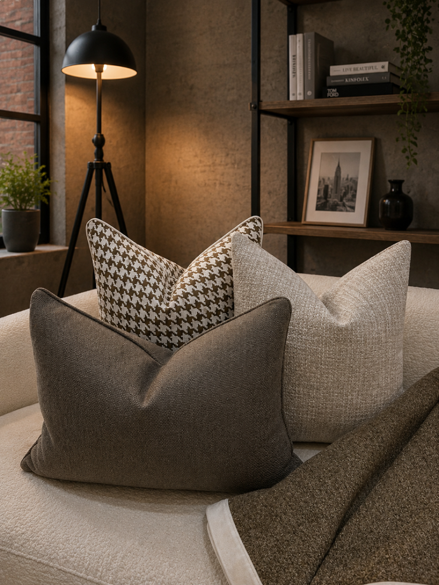 Natural Shearling Cushion Feather Insert