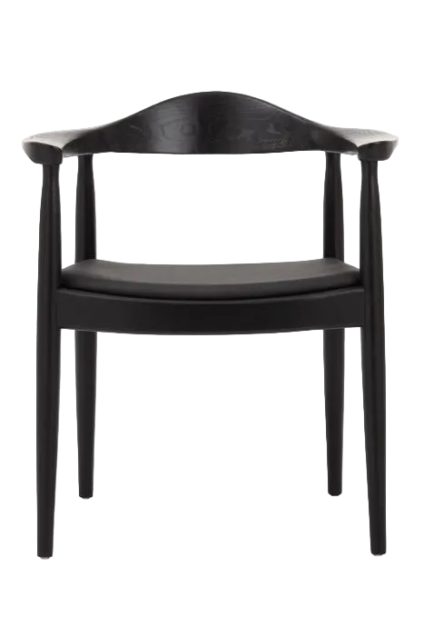 Hans Wegner Round Chair - Black