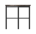 Nimes Lamp Table - Dark Emperador & Black Powder Coat
