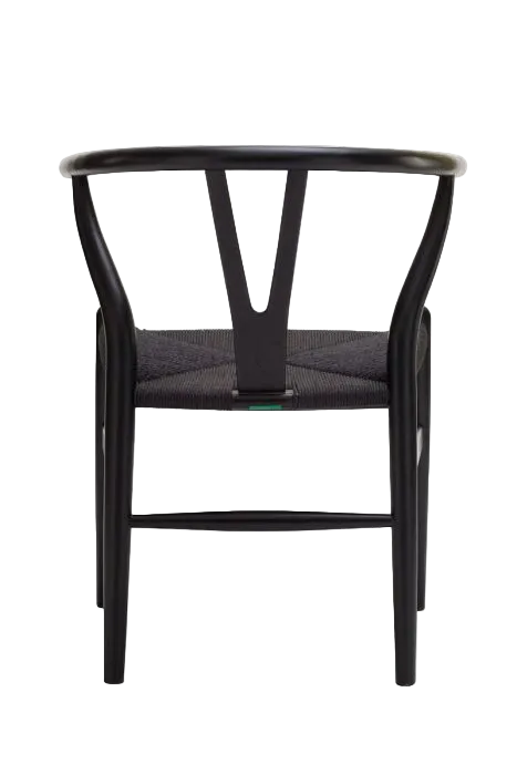 Hans Wegner Wishbone Chair - Black Cord