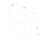 Meko Side Table 680 - Walnut Natural