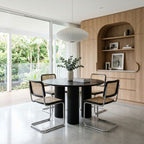 Doric Round Dining Table 120cm - Black