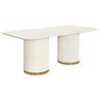 Eli Rectangular Dining Table - 2m Ivory