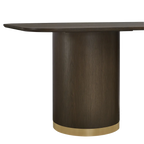 Eli Rectangular Dining Table - 2m Smoked Oak