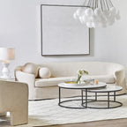 Elle 3 Seater Slip Cover Sofa Natural Linen