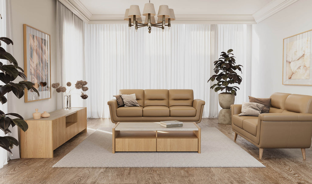 Stella 1300 Coffee Table - Oak Natural