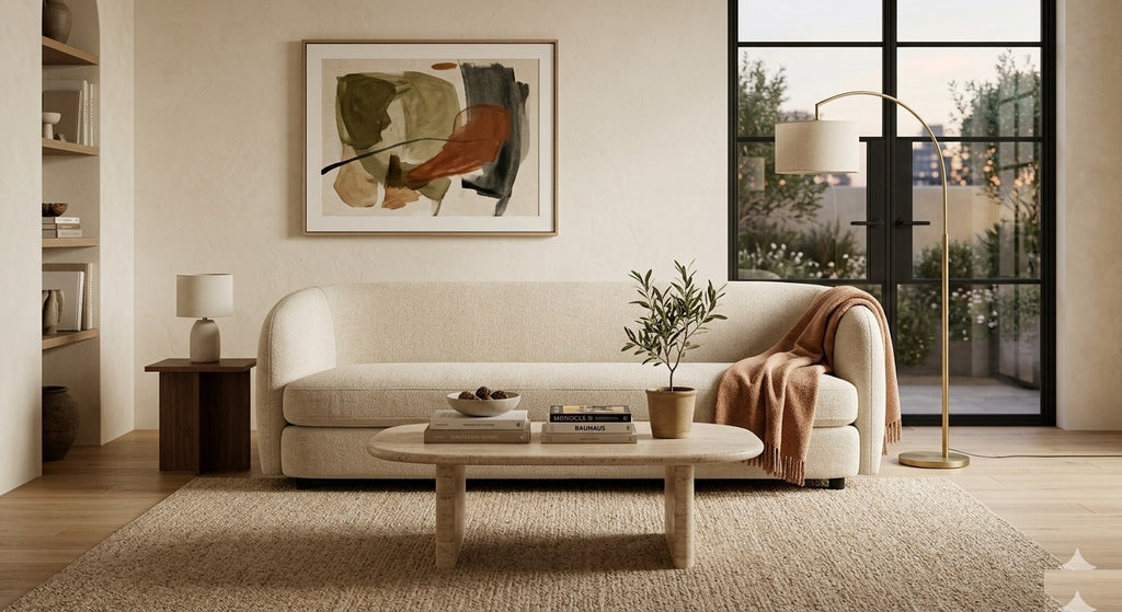 Greenwich 3 Seater Sofa Natural Chenille