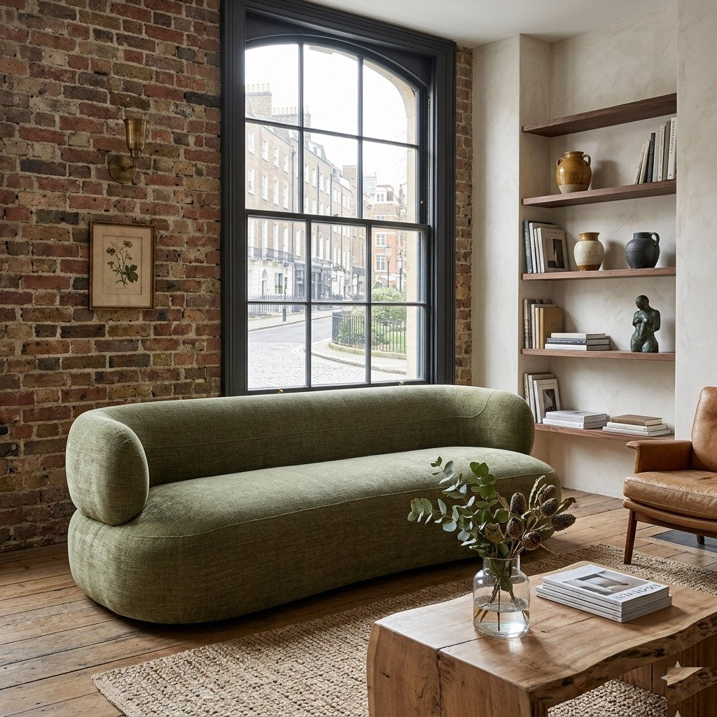 Greenwich 3 Seater Sofa Sage Chenille