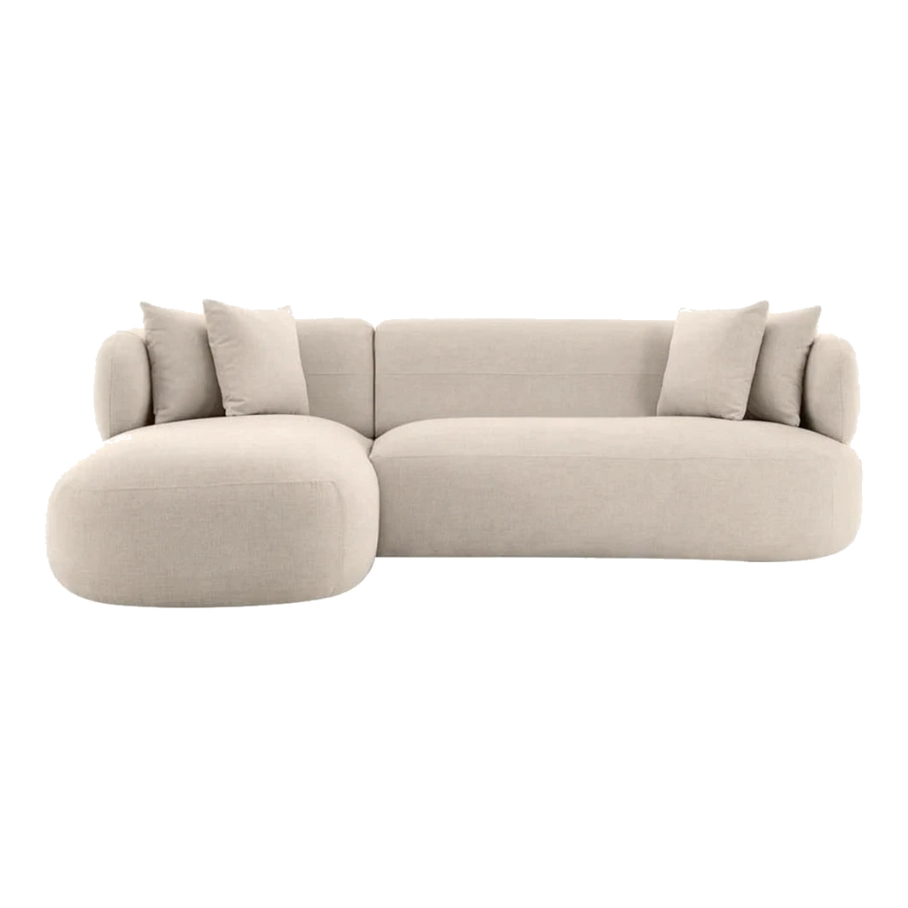 Greenwich Modular 3 Seater Sofa w Left Chaise - Natural Chenille