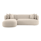 Greenwich Modular 3 Seater Sofa w Left Chaise - Natural Chenille