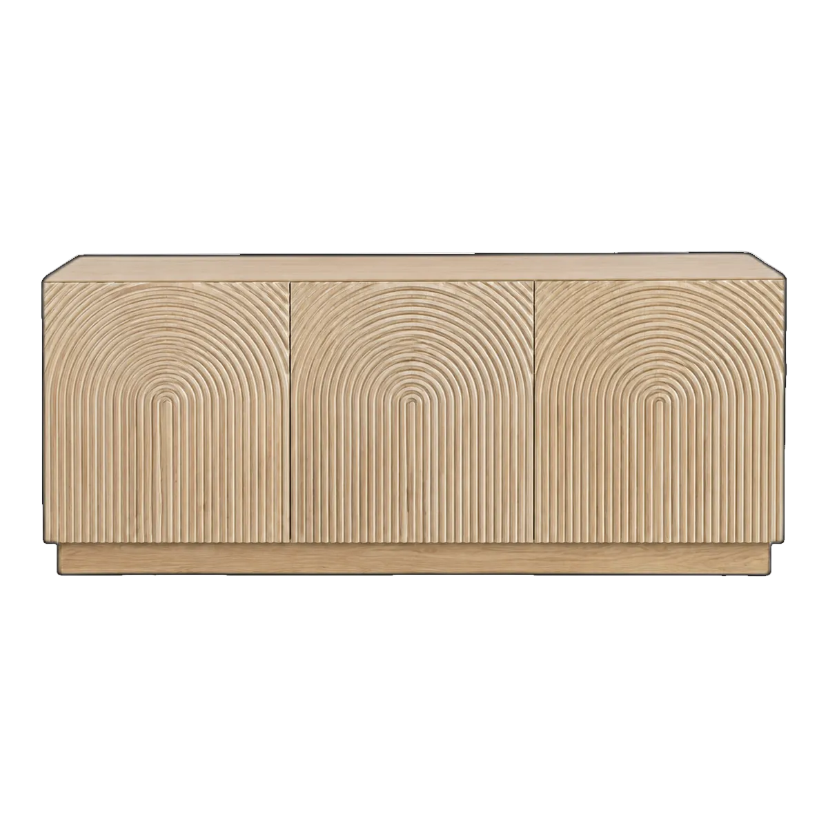 Hartley Oak Veneer Sideboard - Whitewashed Oak