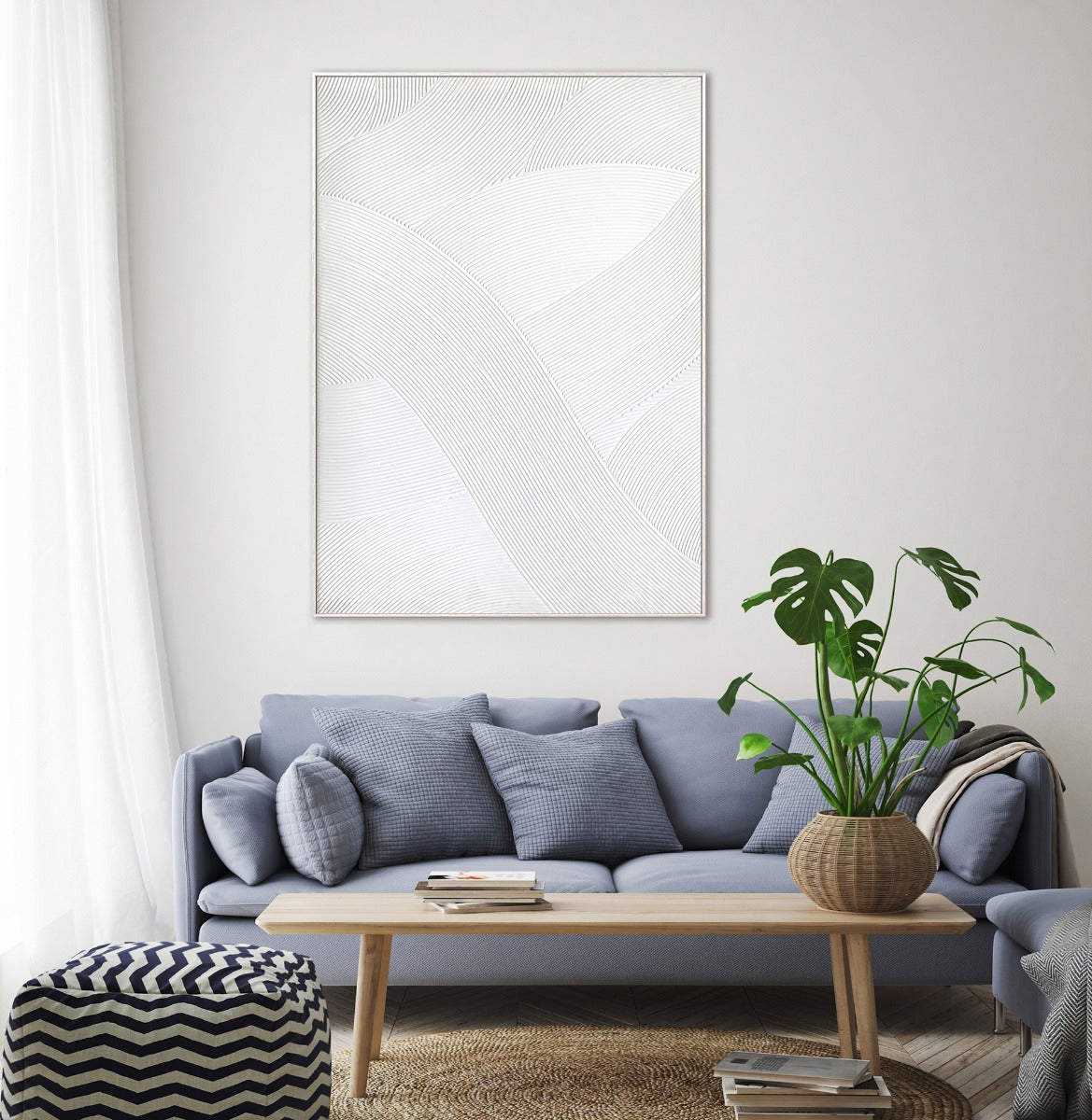 Lagom Hand-Painted Canvas Painting