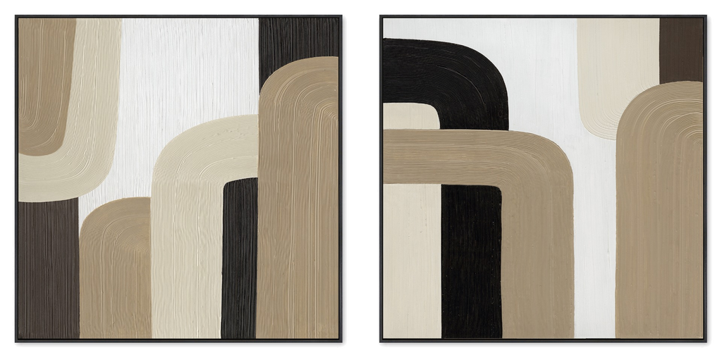 Soft Geometry Canvas Painting