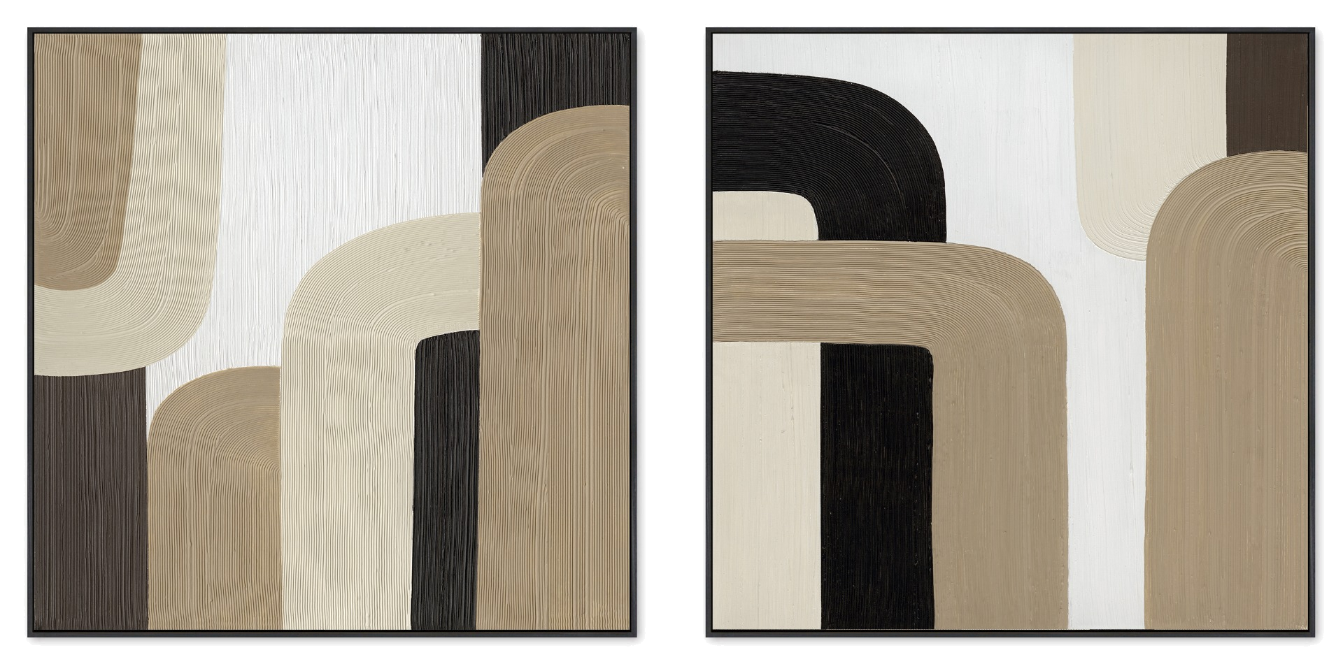 Soft Geometry Canvas Painting