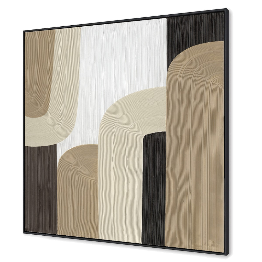 Soft Geometry Canvas Painting