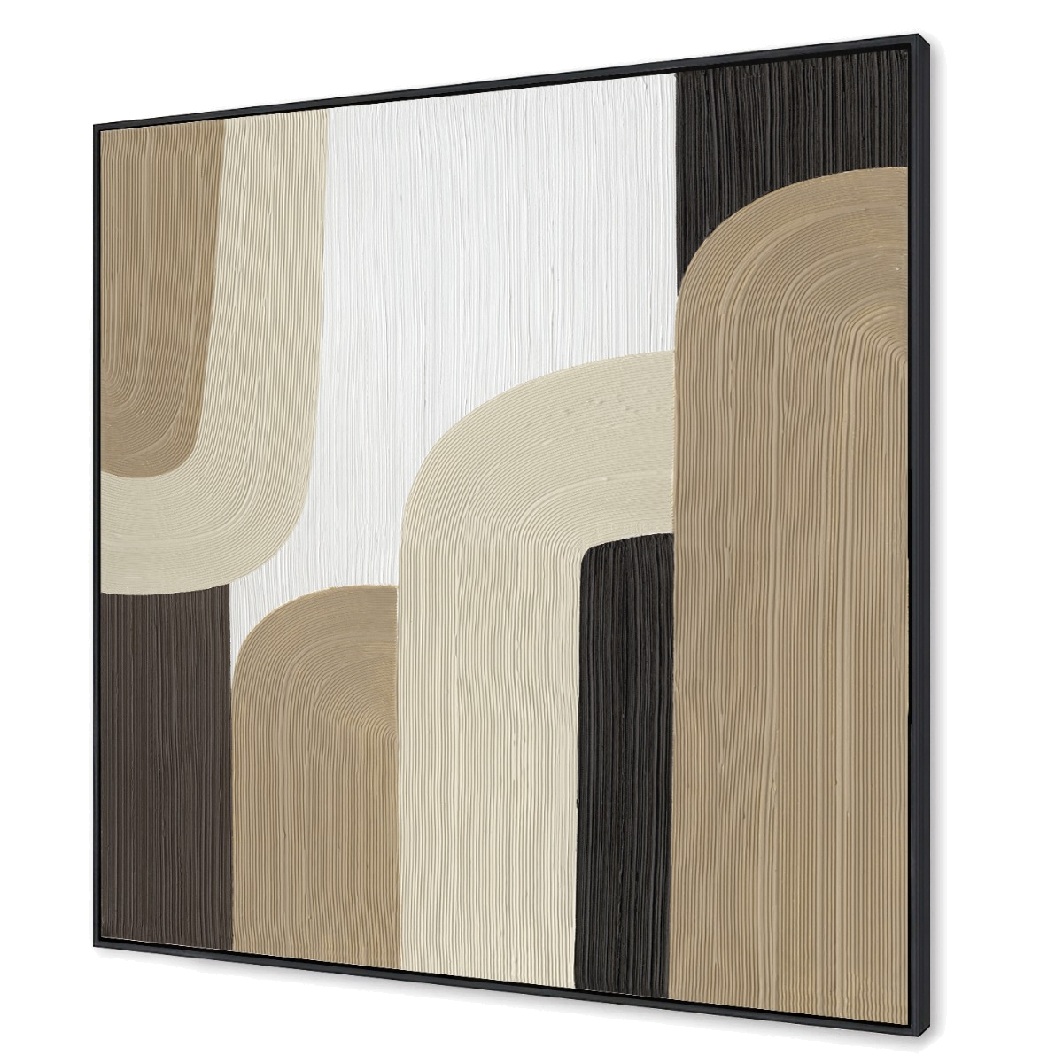 Soft Geometry Canvas Painting