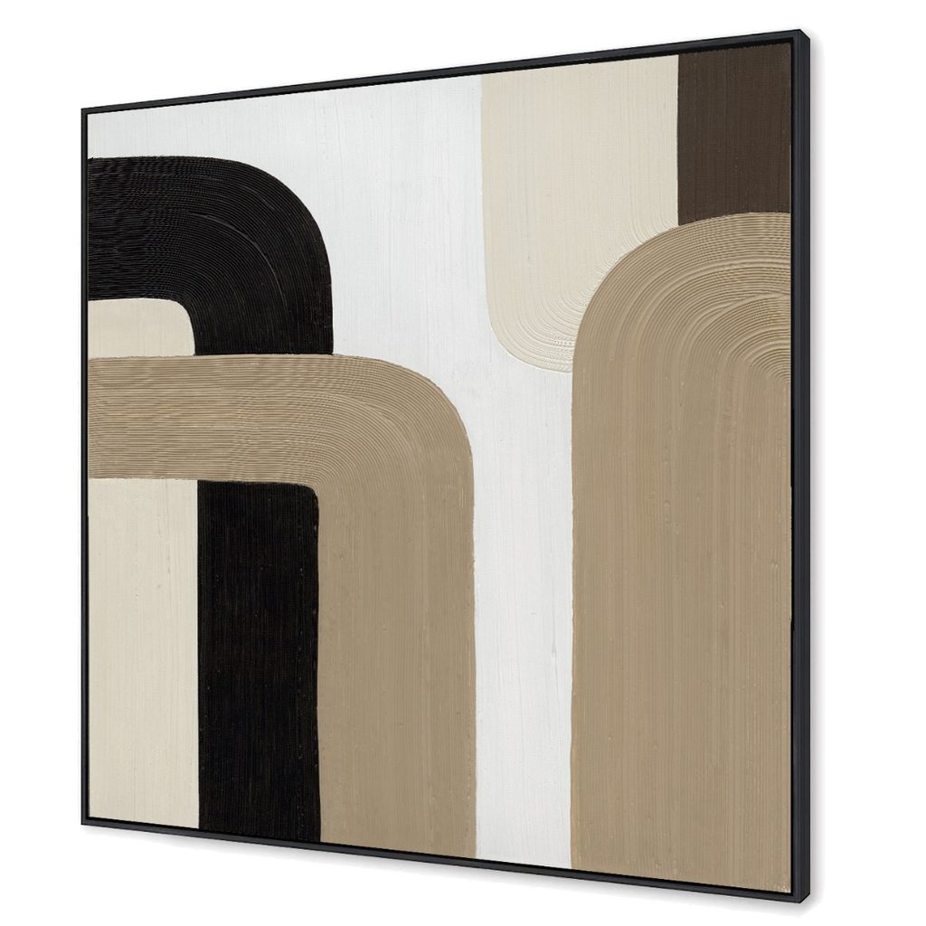 Soft Geometry Canvas Painting