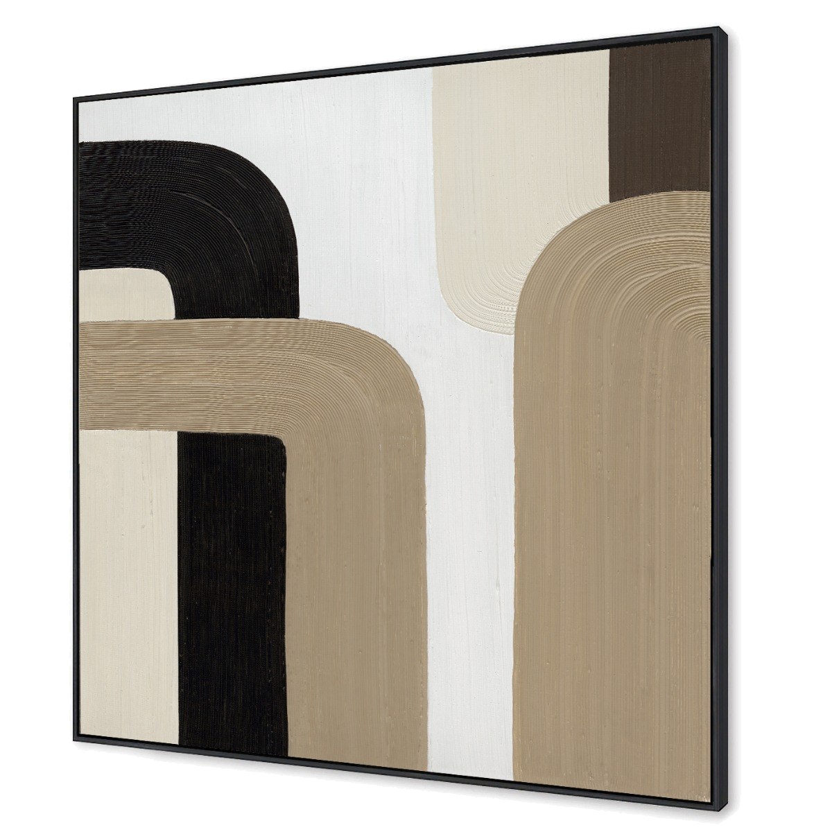 Soft Geometry Canvas Painting