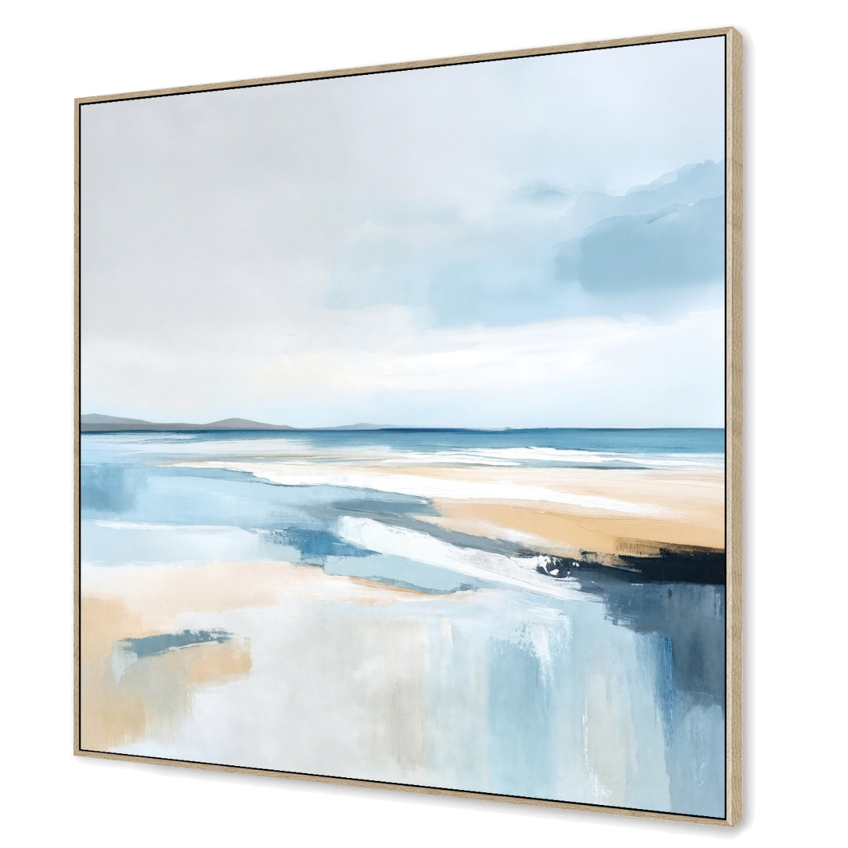 Saltwater Horizon Canvas Painting