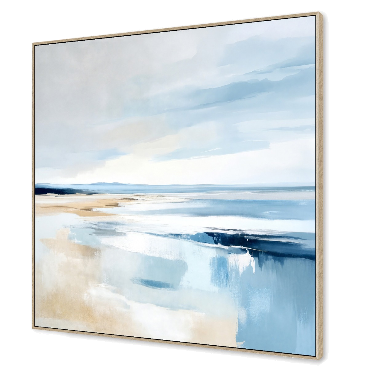 Saltwater Horizon Canvas Painting