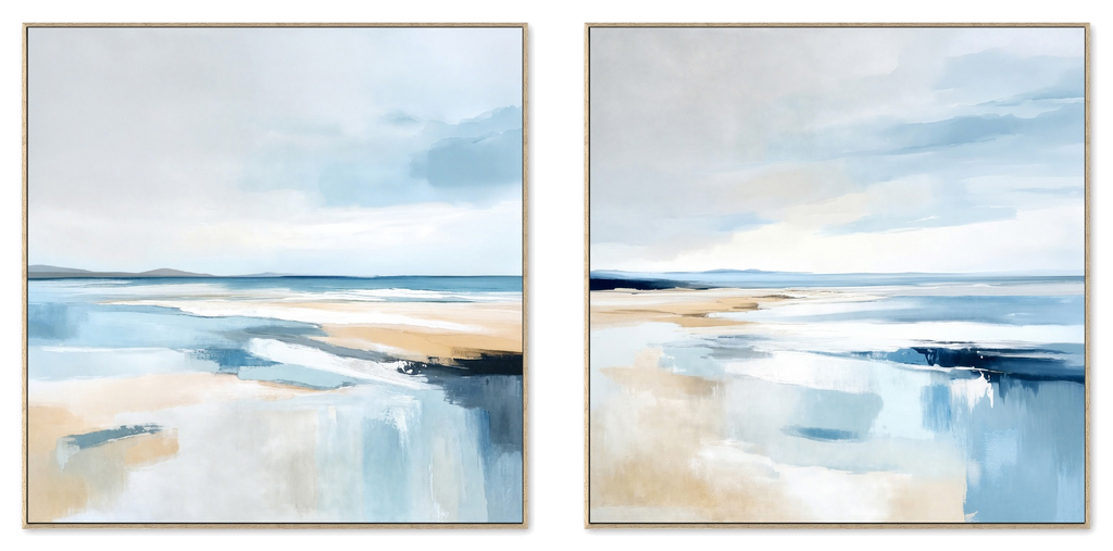 Saltwater Horizon Canvas Painting