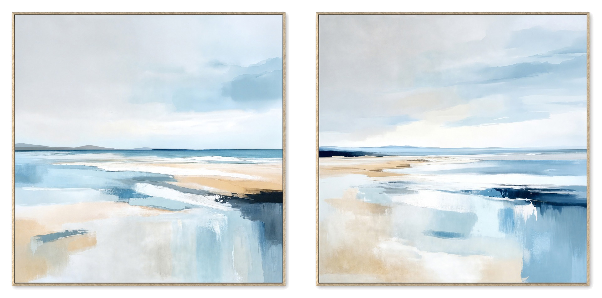 Saltwater Horizon Canvas Painting