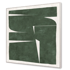 Green Haze Framed Canvas