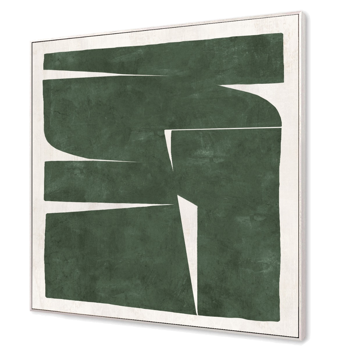 Green Haze Framed Canvas