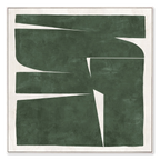 Green Haze Framed Canvas