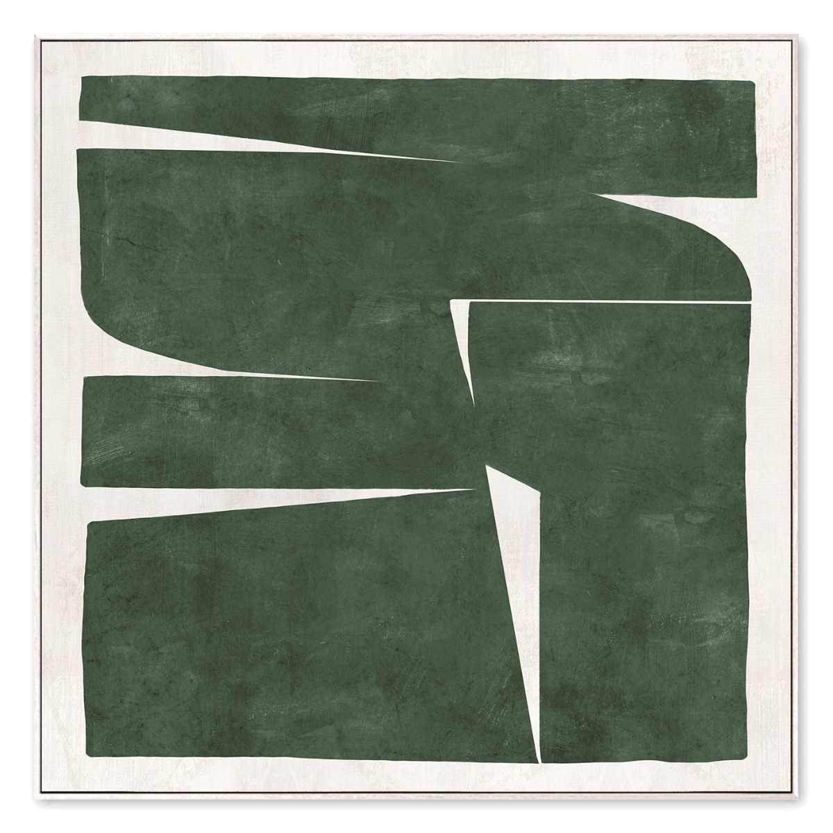 Green Haze Framed Canvas