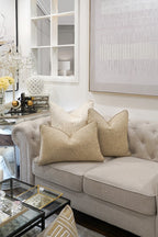 Sand Boucle Cushion Feather Insert