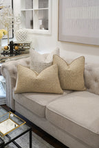 Sand Boucle Cushion Feather Insert