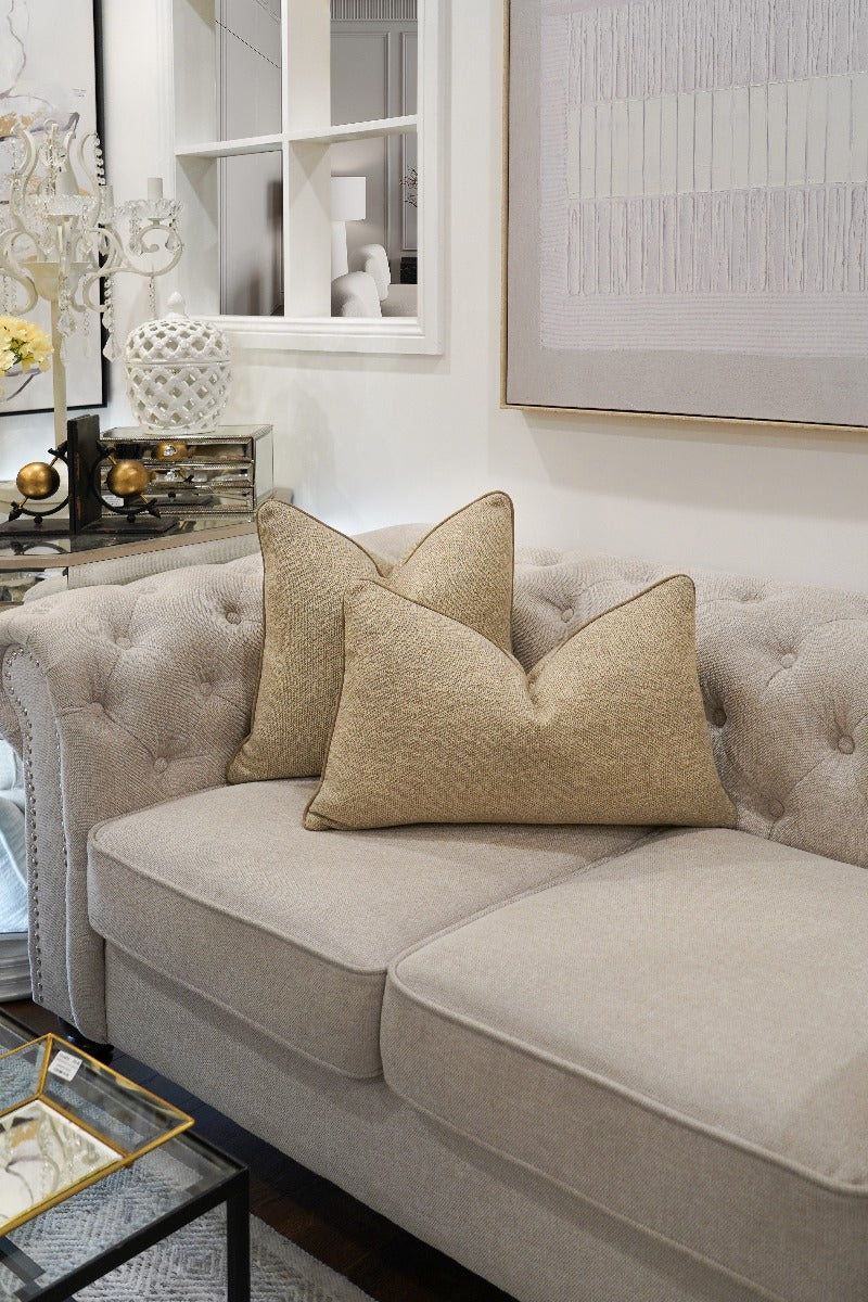 Sand Boucle Cushion Feather Insert