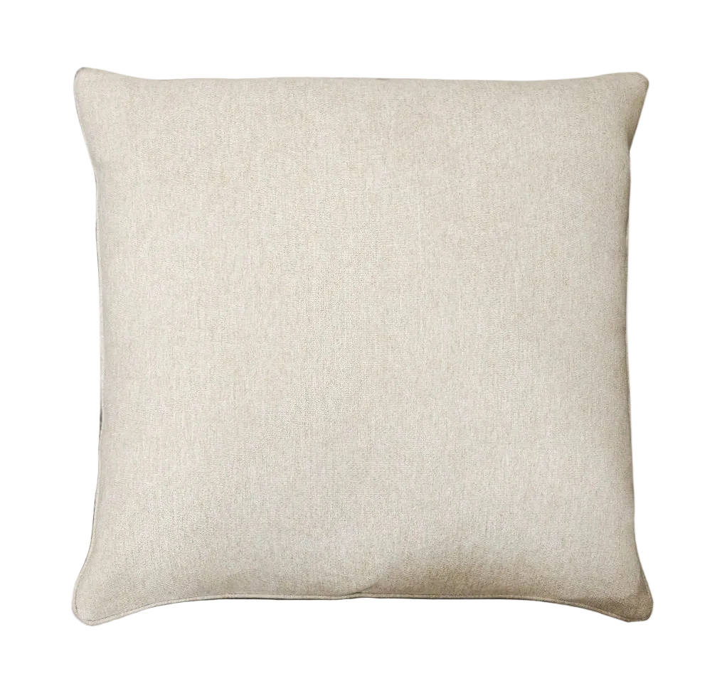 Mocha Check Cushion Feather Insert