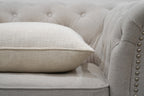 Forest Green Woven Cushion Feather Insert