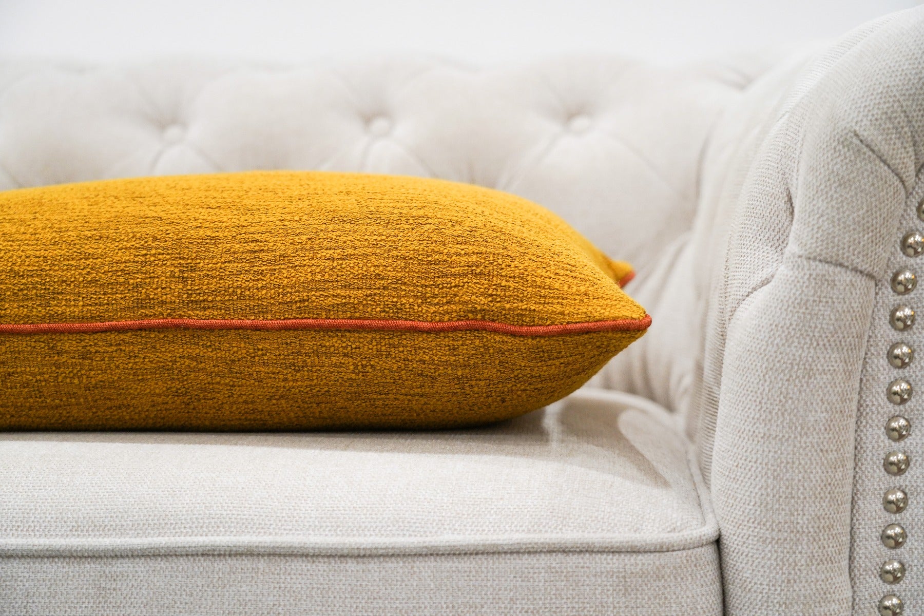 Mustard Orange Cushion Feather Insert