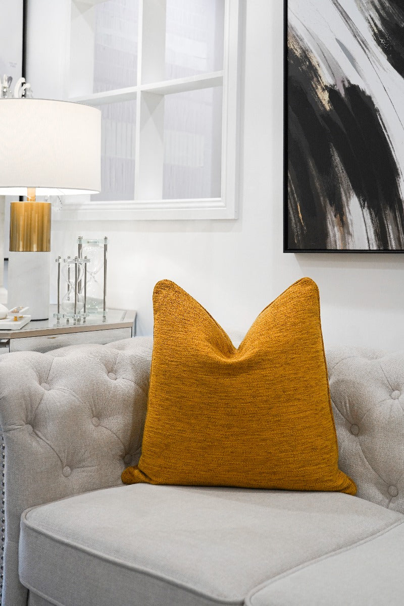 Mustard Orange Cushion Feather Insert