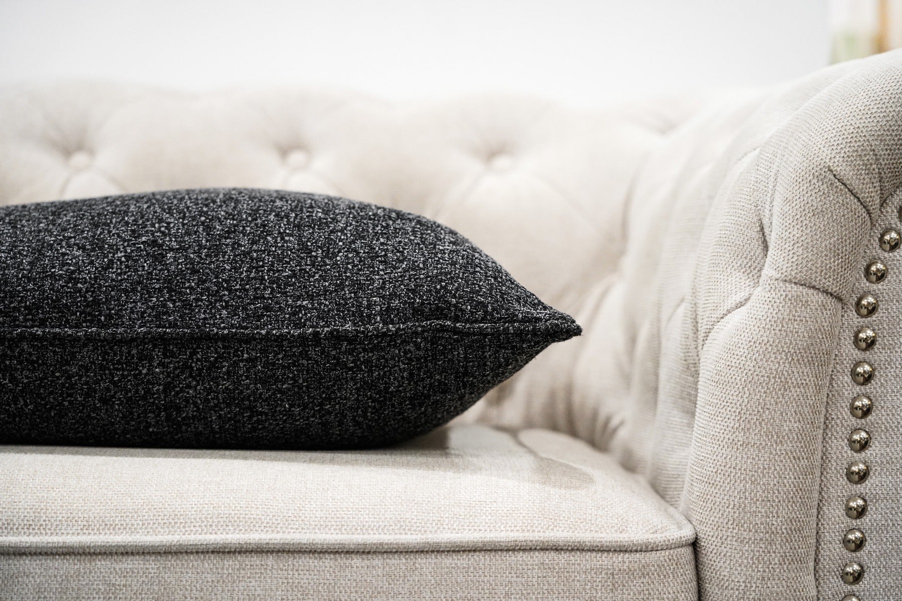 Warm Grey Cushion Feather Insert
