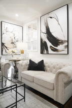 Cream Embroidered Cushion Feather Insert