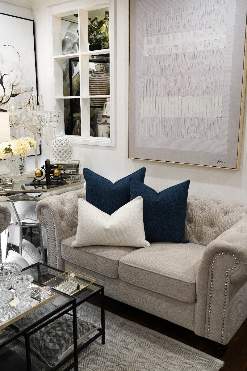Denim Blue Cushion Feather Insert