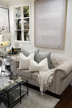 Peach Cushion Feather Insert
