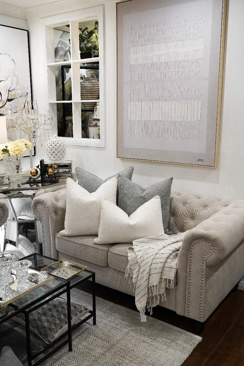 Peach Cushion Feather Insert