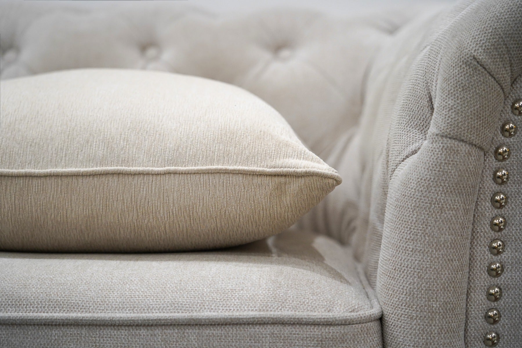 Khaki Woven Cushion Feather Insert