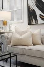 Khaki Woven Cushion Feather Insert
