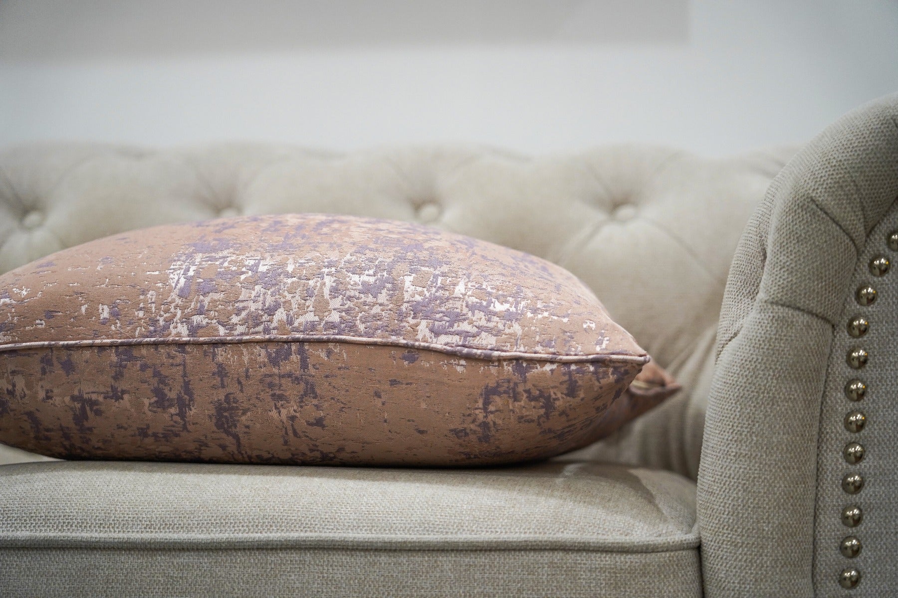 Light Grey Linen Cushion Feather Insert - 40x60cm