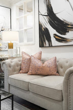 Light Grey Linen Cushion Feather Insert - 55x55cm